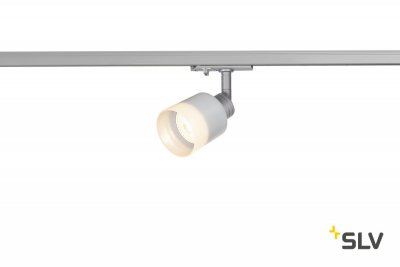 SLV 1001870 1PHASE-TRACK, PURI GLASS светильник для лампы GU10 50Вт макс., серебристый/ стекло матовое SLV 1001870 1PHASE-TRACK, PURI GLASS светильник для лампы GU10 50Вт макс., серебристый/ стекло матовое