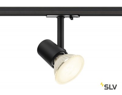 SLV 1001874 1PHASE-TRACK, SPOT E27 светильник для лампы E27 75Вт макс., черный SLV 1001874 1PHASE-TRACK, SPOT E27 светильник для лампы E27 75Вт макс., черный