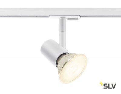 SLV 1001875 1PHASE-TRACK, SPOT E27 светильник для лампы E27 75Вт макс., белый