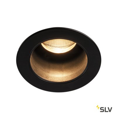 SLV 1001925 HORN MEDI LED светильник встраиваемый 350мА 5Вт с LED 3000К, 230лм, 15°, черный