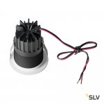 SLV 1001926 HORN MEDI LED светильник встраиваемый 350мА 5Вт с LED 3000К, 230лм, 15°, белый/  черный