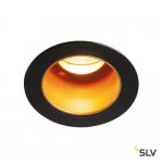 SLV 1001927 HORN MEDI LED светильник встраиваемый 350мА 5Вт с LED 3000К, 275лм, 15°, черный/ золотой