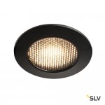 SLV 1001932 VARU LED светильник встраиваемый IP65 350мА 5Вт с LED 2700K, 400лм, 36°, черный