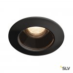 SLV 1001932 VARU LED светильник встраиваемый IP65 350мА 5Вт с LED 2700K, 400лм, 36°, черный