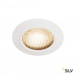 SLV 1001933 VARU LED светильник встраиваемый IP65 350мА 5Вт с LED 2700K, 400лм, 36°, белый