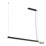 SLV 1001940 AROSA 125 PD-1 светильник подвесной 32Вт с LED 3000К, 950лм+750лм, черный матовый