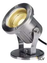 SLV 1001962 NAUTILUS 10 SPOT LED светильник IP55 9Вт с LED 3000К, 520лм, 106°, кабель 1.5м с вилкой, сталь