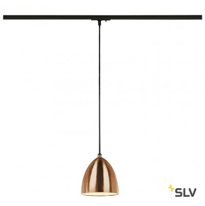 SLV 1001968 1PHASE-TRACK, PARA CONE 14 светильник подвесной для лампы GU10 35Вт макс., матир. медь/ белый