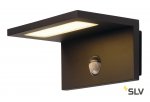 SLV 1001969 ANGOLUX S светильник настенный IP44 9.8Вт с датчиком движения и LED 3000К, 500лм, 120°, антрацит