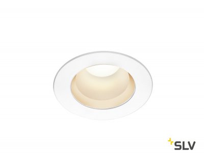 SLV 1001973 RILO 90 DL светильник встраиваемый 6Вт с LED 3000К/4000K, 420лм/450лм, 90°, CRI>90, белый/ хром