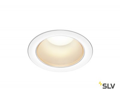 SLV 1001975 RILO 150 DL светильник встр. 18Вт с LED 3000К/4000K, 1300лм/1380лм, 60°, UGR<19, CRI>90, белый/ хром