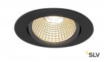 SLV 1001978 NEW TRIA 68 ROUND CS/LS DtW светильник встр. 7.2Вт с LED 1800-3000К, 440лм, 38°, CRI>90, черный
