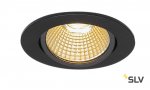 SLV 1001978 NEW TRIA 68 ROUND CS/LS DtW светильник встр. 7.2Вт с LED 1800-3000К, 440лм, 38°, CRI>90, черный