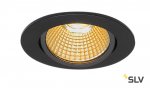 SLV 1001978 NEW TRIA 68 ROUND CS/LS DtW светильник встр. 7.2Вт с LED 1800-3000К, 440лм, 38°, CRI>90, черный