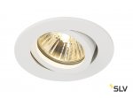 SLV 1001981 NEW TRIA 68 ROUND GU10 CS/LS светильник встраиваемый для лампы GU10 50Вт макс., белый