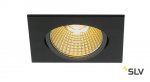 SLV 1001991 NEW TRIA 68 SQUARE CS/LS DtW светильник встр. 7.2Вт с LED 1800-3000К, 440лм, 38°, CRI>90, черный