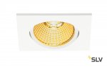SLV 1001992 NEW TRIA 68 SQUARE CS/LS DtW светильник встр. 7.2Вт с LED 1800-3000К, 440лм, 38°, CRI>90, белый