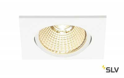 SLV 1001992 NEW TRIA 68 SQUARE CS/LS DtW светильник встр. 7.2Вт с LED 1800-3000К, 440лм, 38°, CRI>90, белый