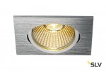 SLV 1001993 NEW TRIA 68 SQUARE CS/LS DtW светильник встр. 7.2Вт с LED 1800-3000К, 440лм, 38°, CRI>90, алюминий