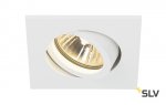 SLV 1001995 NEW TRIA 68 SQUARE GU10 CS/LS светильник встраиваемый для лампы GU10 50Вт макс., белый