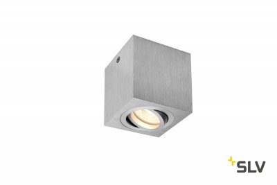 SLV 1002004 TRILEDO SQUARE GU10 CL светильник потолочный для лампы GU10 50Вт макс., матированный алюминий SLV 1002004 TRILEDO SQUARE GU10 CL светильник потолочный для лампы GU10 50Вт макс., матированный алюминий