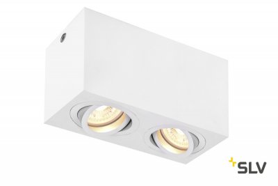 SLV 1002006 TRILEDO DOUBLE GU10 CL светильник потолочный для 2-х ламп GU10 по 50Вт макс., белый SLV 1002006 TRILEDO DOUBLE GU10 CL светильник потолочный для 2-х ламп GU10 по 50Вт макс., белый