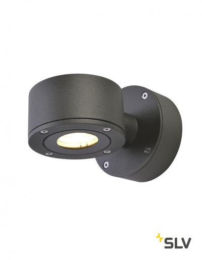 SLV 1002016 SITRA WALL LED светильник настенный IP44 9Вт с LED 3000К, 450лм, 55°, антрацит