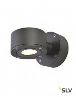 SLV 1002016 SITRA WALL LED светильник настенный IP44 9Вт с LED 3000К, 450лм, 55°, антрацит