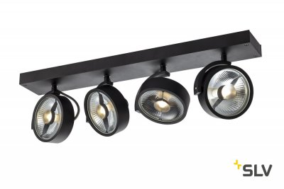 SLV 1002023 KALU 4 ES111 светильник накладной для 4-х ламп ES111 по 75Вт макс., белый SLV 1002023 KALU 4 ES111 светильник накладной для 4-х ламп ES111 по 75Вт макс., белый