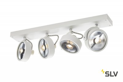 SLV 1002024 KALU 4 ES111 светильник накладной для 4-х ламп ES111 по 75Вт макс., черный SLV 1002024 KALU 4 ES111 светильник накладной для 4-х ламп ES111 по 75Вт макс., черный