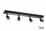 SLV 1002029 PURI QUAD CW светильник накладной для 4-х ламп GU10 по 50Вт макс., черный