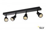 SLV 1002029 PURI QUAD CW светильник накладной для 4-х ламп GU10 по 50Вт макс., черный