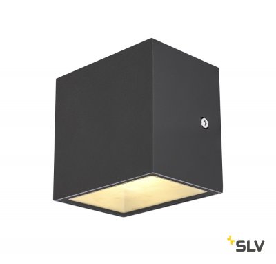 SLV 1002032 SITRA CUBE LED светильник настенный IP44 10Вт с LED 3000К, 2х 560лм, 2х 90°, антрацит SLV 1002032 SITRA CUBE LED светильник настенный IP44 10Вт с LED 3000К, 2х 560лм, 2х 90°, антрацит