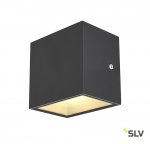 SLV 1002032 SITRA CUBE LED светильник настенный IP44 10Вт с LED 3000К, 2х 560лм, 2х 90°, антрацит