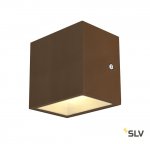 SLV 1002034 SITRA CUBE LED светильник настенный IP44 10Вт с LED 3000К, 2х 560лм, 2х 90°, бурый