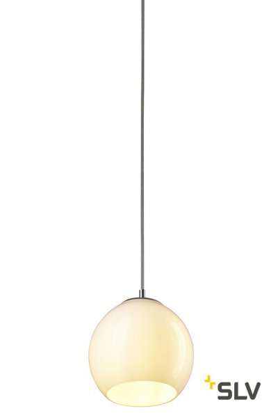SLV 1002045 SUN PD-2 светильник подвесной для лампы E27 60Вт макс., без основания, алюминий / стекло белое SLV 1002045 SUN PD-2 светильник подвесной для лампы E27 60Вт макс., без основания, алюминий / стекло белое