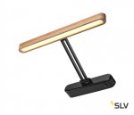 SLV 1002067 VINCELLI D DISPLAY WL светильник накладной 11Вт с LED 2700К, 500лм, черный / бамбук светлый