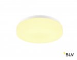 SLV 1002075 LIPSY 30 DRUM светильник накладной IP44 15Вт с LED 3000К/4000K, 1450лм/1600лм, белый
