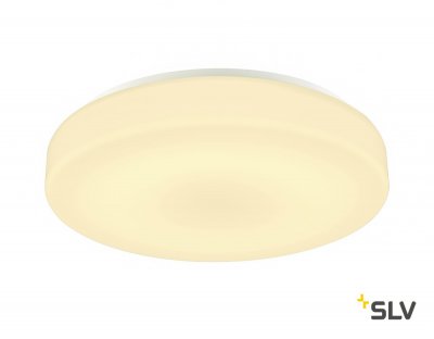 SLV 1002077 LIPSY 40 DRUM светильник накладной IP44 21Вт с LED 3000К/4000K, 2000лм/2300лм, белый