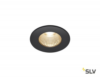 SLV 1002098 PATTA-I ROUND DtW светильник встраиваемый IP65 7.3Вт c LED 1800-3000К, 440лм, CRI>90, черный 