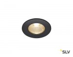 SLV 1002098 PATTA-I ROUND DtW светильник встраиваемый IP65 7.3Вт c LED 1800-3000К, 440лм, CRI>90, черный 