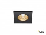 SLV 1002101 PATTA-I SQUARE DtW светильник встраиваемый IP65 7.3Вт c LED 1800-3000К, 440лм, CRI>90, черный 
