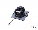 SLV 1002101 PATTA-I SQUARE DtW светильник встраиваемый IP65 7.3Вт c LED 1800-3000К, 440лм, CRI>90, черный 