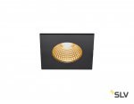 SLV 1002101 PATTA-I SQUARE DtW светильник встраиваемый IP65 7.3Вт c LED 1800-3000К, 440лм, CRI>90, черный 
