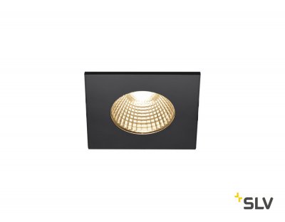 SLV 1002101 PATTA-I SQUARE DtW светильник встраиваемый IP65 7.3Вт c LED 1800-3000К, 440лм, CRI>90, черный 