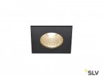 SLV 1002101 PATTA-I SQUARE DtW светильник встраиваемый IP65 7.3Вт c LED 1800-3000К, 440лм, CRI>90, черный 