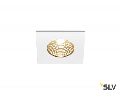 SLV 1002102 PATTA-I SQUARE DtW светильник встраиваемый IP65 7.3Вт c LED 1800-3000К, 440лм, CRI>90, белый