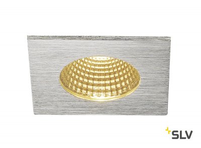 SLV 1002103 PATTA-I SQUARE DtW светильник встраиваемый IP65 7.3Вт c LED 1800-3000К, 440лм, CRI>90, мат. алюминий