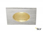 SLV 1002103 PATTA-I SQUARE DtW светильник встраиваемый IP65 7.3Вт c LED 1800-3000К, 440лм, CRI>90, мат. алюминий