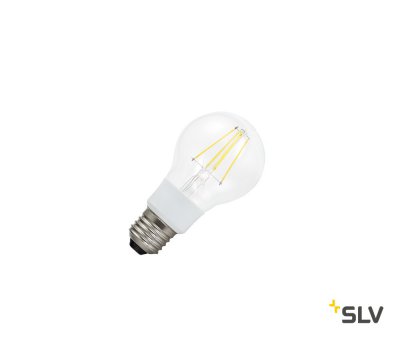 SLV 1002125 LED A60 E27 Dim-to-Warm источник света 230В, 4.5Вт, 2700лм, 500лм, 280°, диммируемый, филаментный